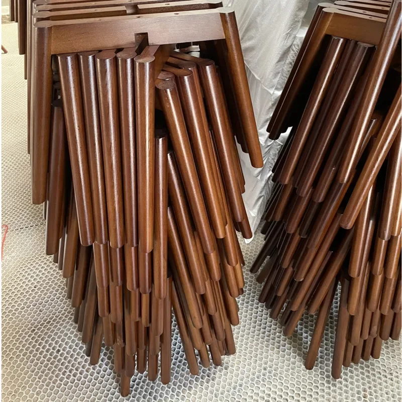 Modern Minimalist Table Legs Solid Wood Supports Crossed Dining Table Legs Stable Heavy-Duty Accessories Strong and Stylish