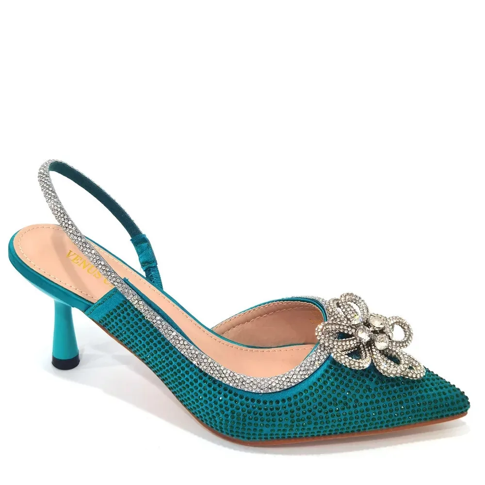 Neue spitze Damenschuhe und Sandalen, luxuriöse Designer-Sandalen mit hohen Absätzen für Hochzeiten, nigerianische Damenschuhe für Partys – Detail 19