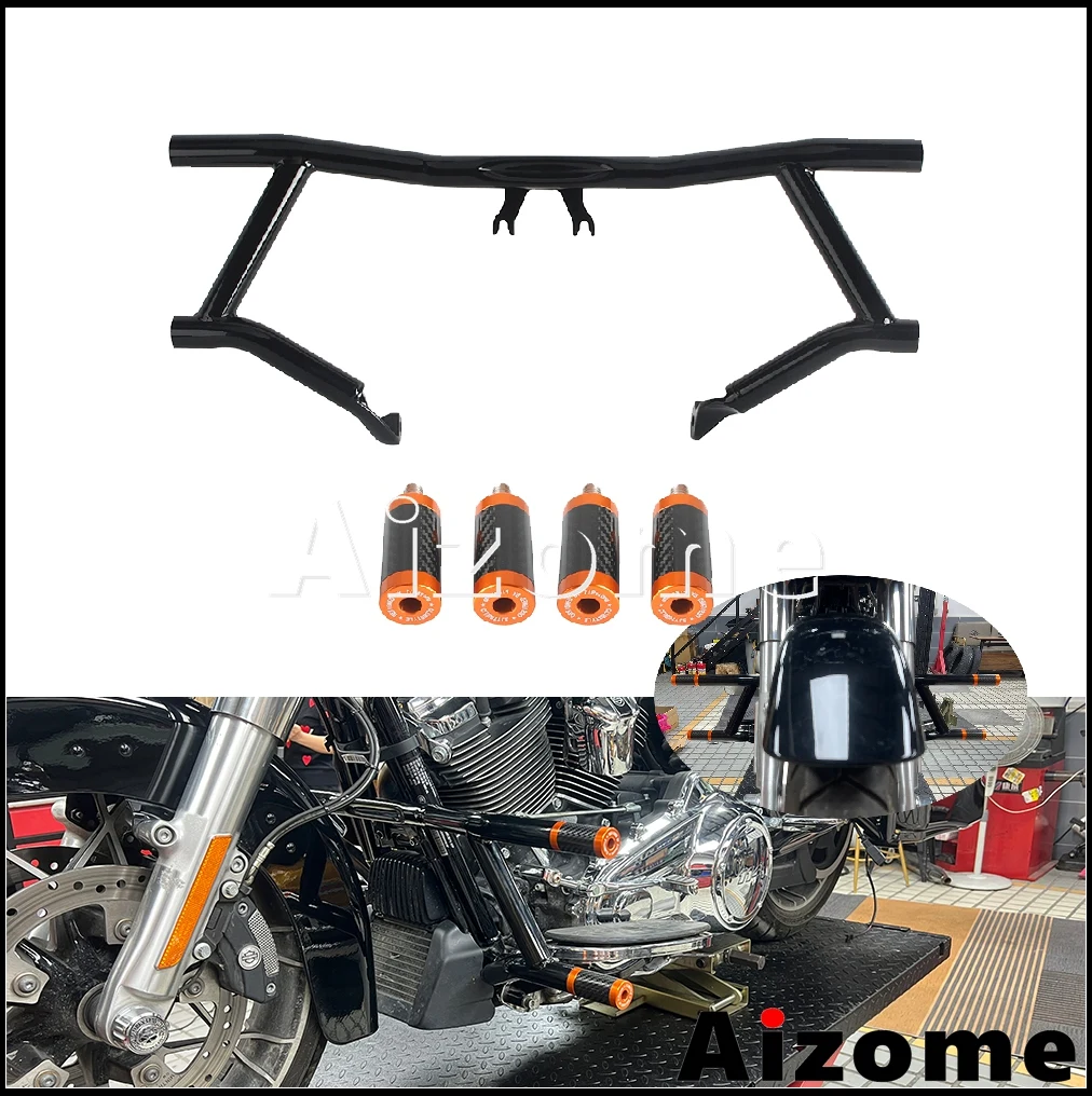 

Motorcycle 1-1/4" Highway Crash Bar Protector For Harley Touring Street Glide FLHX FLHXST FLHXS FLHXU FLHXSE FLHXSE 2014-2025