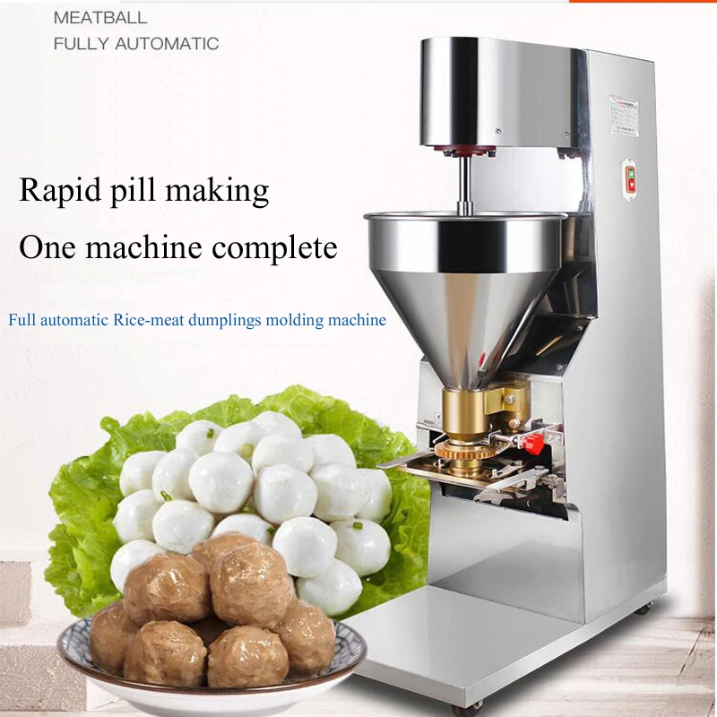 

Stainless Steel Commercial Rice-Meat Dumplings Machine, Mutton, Fish, Pork Meatball Forming Machine