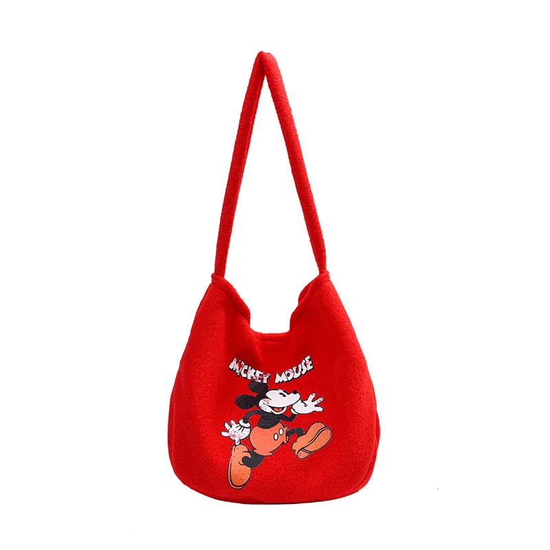 

Disney Mickey Mouse Shoulder Bag for Women Large Capacity Crossbody Tote Fashion Cartoon Print Casual Everyday Use
