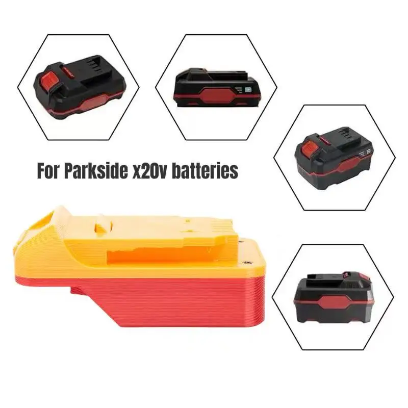 Batteries Converter Adapter For  Lidl Parkside X20V  Lithium  Adapter Convert To  Dewalt 18v Tool without battery and tools)