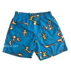 GOLF WANG Blue Flame 3D Letter Bee Cat Claws Beach Pants Golf Men's and Women's Fashion Casual Trend Brand Trend Sports Shorts