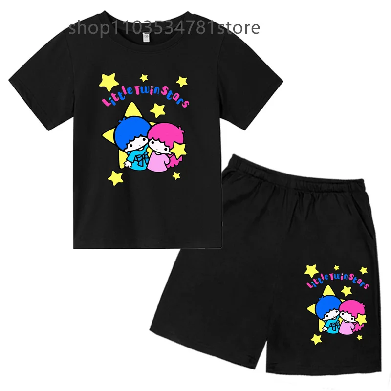 T-shirt Kids Short Sleeve suit Fashion Boys baby Short sleeve shorts Boys Girls T-shirts