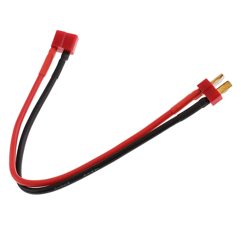 T Plug Male to Female Cable 14AWG Extension Adapter RC Battery Lead for Universal Quadcopter Kit