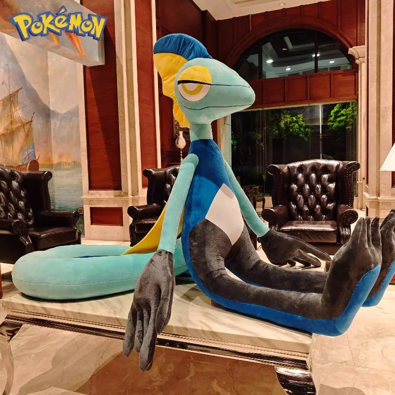 

Плюшевая игрушка-подушка Inteleon Kawaii Pokemon Anime, очень большая (60/120/180 см), для декора комнаты, детский праздничный подарок