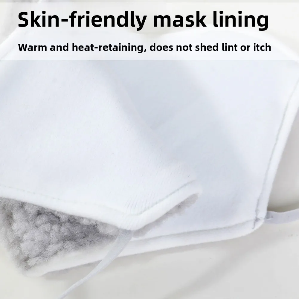 أزياء الشتاء سميكة قناع دافئ صوف الضأن قابل للتعديل قناع الوجه الكامل يندبروف تنفس قناع ركوب الدراجات في الهواء الطلق