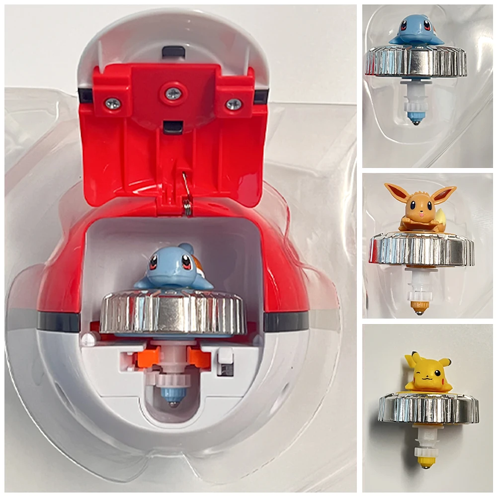 Bandai pokemon anime pikachu topos lançadores giroscópio mágico crianças arena brinquedos figura de ação menino aniversário natal presente do feriado