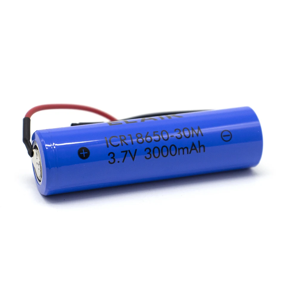 1-8PCS ICR18650 3.7V 3000mAh 18650 Flashlight Battery Lithium Rechargeable with 30M Silicone Cable 100% New Original
