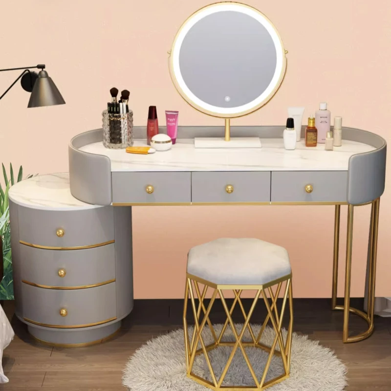 

Comfortable Bedroom Furniture Drawers Dressing Table Bedroom Furniture Jewelry Cabinet With Mirror Modern Luxury Vanity Set