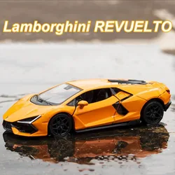 1/36 Ford Bronco Porsche Lamborghini Toy Car Model Alloy Diecast with Sound Light Pull Back Function Vehicle Model Gift for Boys