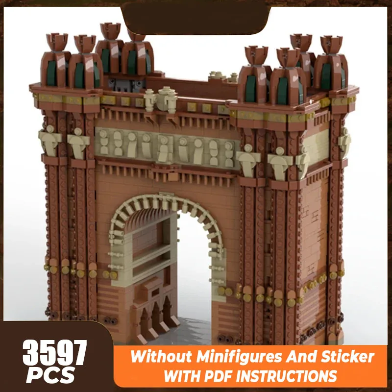 City Street View Model Moc Building Bricks Barcelona Monument Technology Modular Blocks Gifts Christmas Toys DIY Sets Assembly