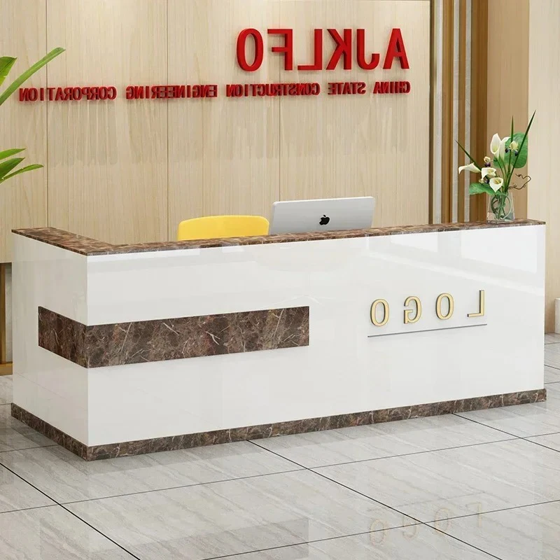 Biurka recepcyjne w stylu vintage, retro, luksusowe, do salonów kosmetycznych, podium, skandynawskie, meble komercyjne do sklepów (mostrador de tienda)