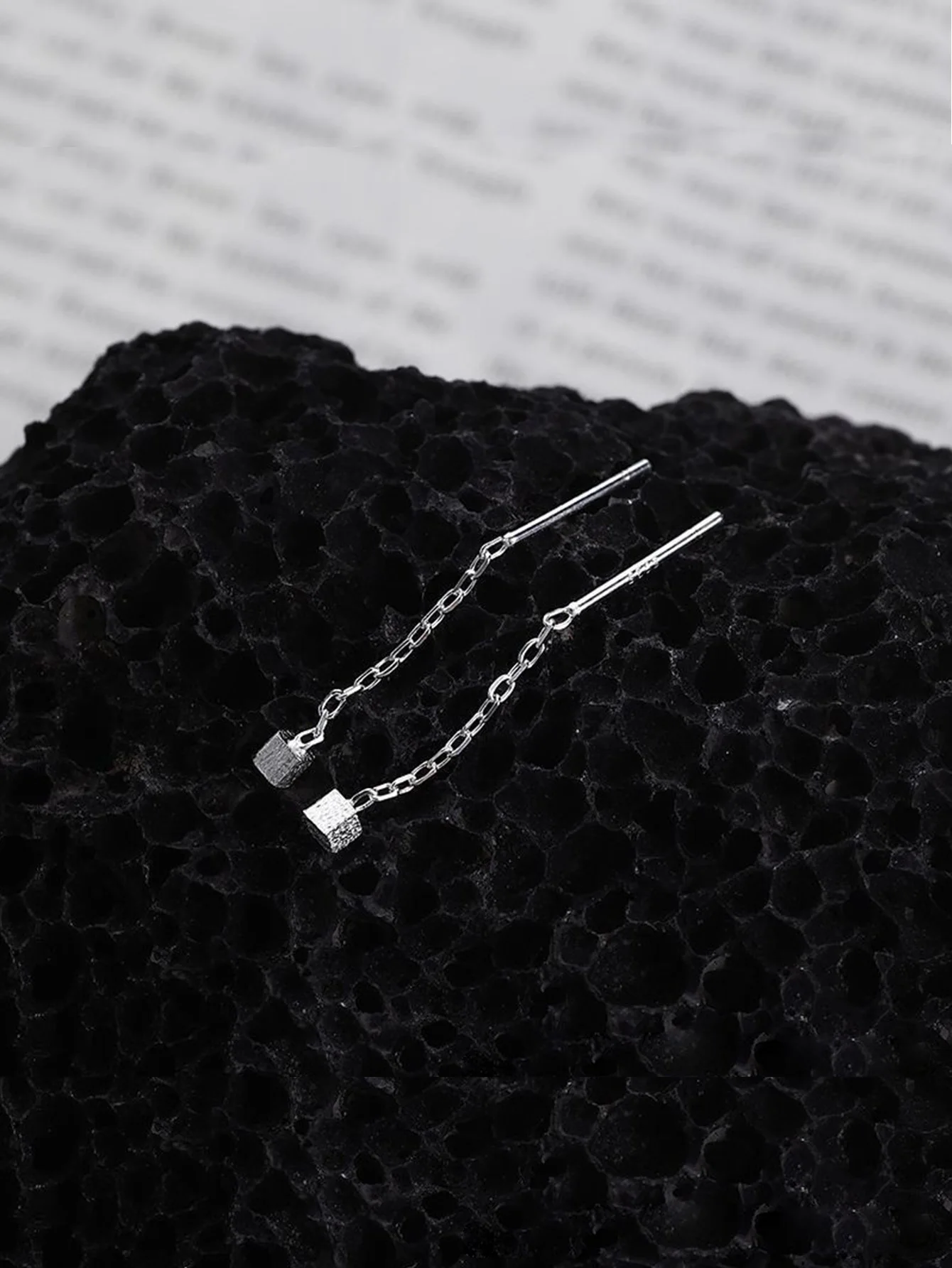 أقراط Earnail للرجال S925 من الفضة الإبرة للطلاب، أقراط مضادة للحساسية وغير قابلة للتلاشي للنساء، متعددة الاستخدامات #2