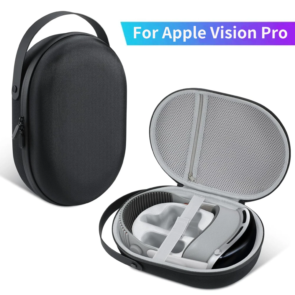 

VR Carrying Case for Vision Pro VR Headset EVA Hard Shockproof Handbag Portable Travel Storage Bag for Vision Pro Accessories