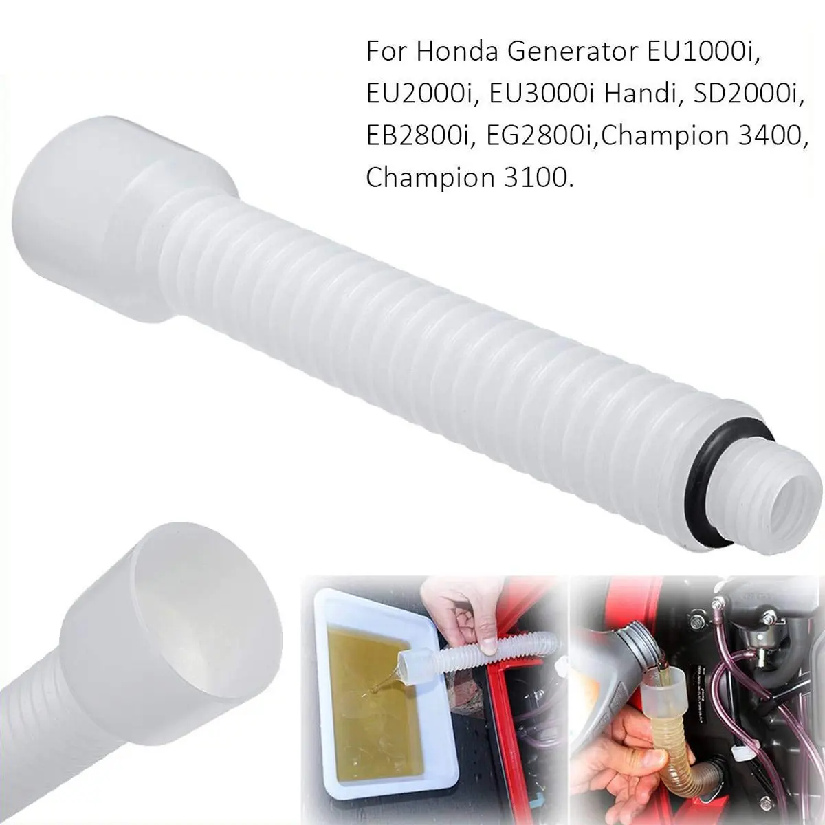 Oil Change Funnel Refueling Pipe Flexible For Honda Generator EU2000i EU3000i