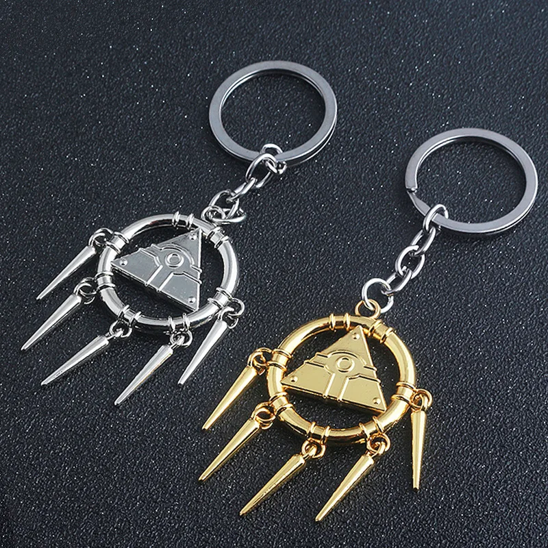Game Peripheral Millennium Wisdom Wheel Pendant Key Chain Necklace Men And Women Key Ring Necklace Cosplay Jewelry Accessories