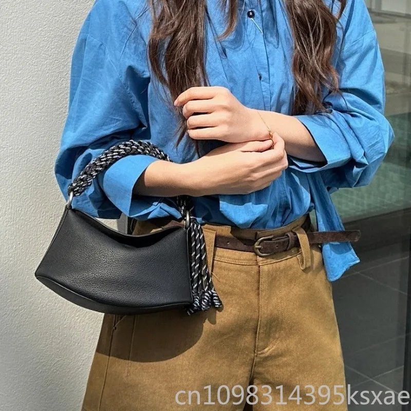 Women's Genuine Leather Crossbody Bag Structured Lunchbox Handbag with Adjustable Strap Shoulder Purse for Commute Daily Work
