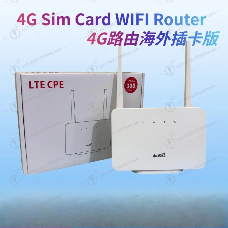 Unlocked 4G LTE CPE Router 300Mbps, Wireless Mobile WiFi Hotspot with SIM Card & Ethernet Port, Compatible with CP106