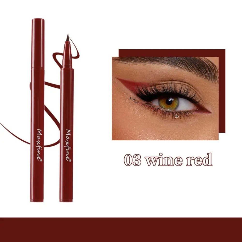 Odporny na pot płynny Eyeliner 3 kolory wodoodporny anty-olejowy płynny ołówek do brwi, odporny na rozmazywanie naturalny Ultra cienki Eyeliner do makijażu