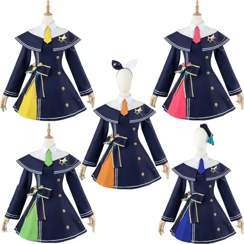 

Project Sekai Colorful Stage Cosplay Tenma Saki Hinomori Shiho Hoshino Ichika Mochizuki Honami Kagamine Rin Cosplay Costume Set