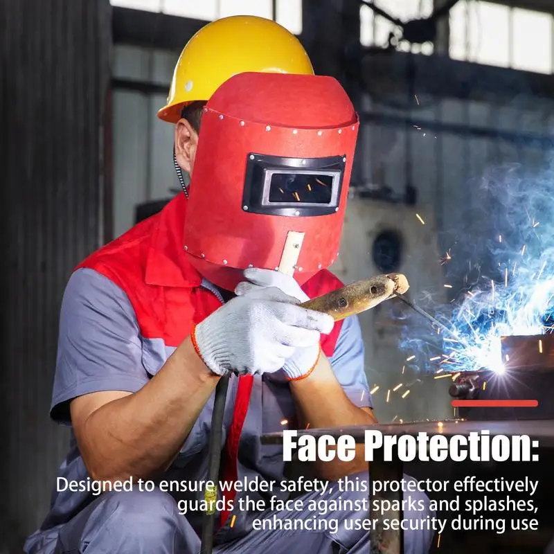 Scudo per saldatura Protezione per saldatore portatile Pannello per saldatura da uomo Protezione per visiera di sicurezza portatile per scintille e detriti