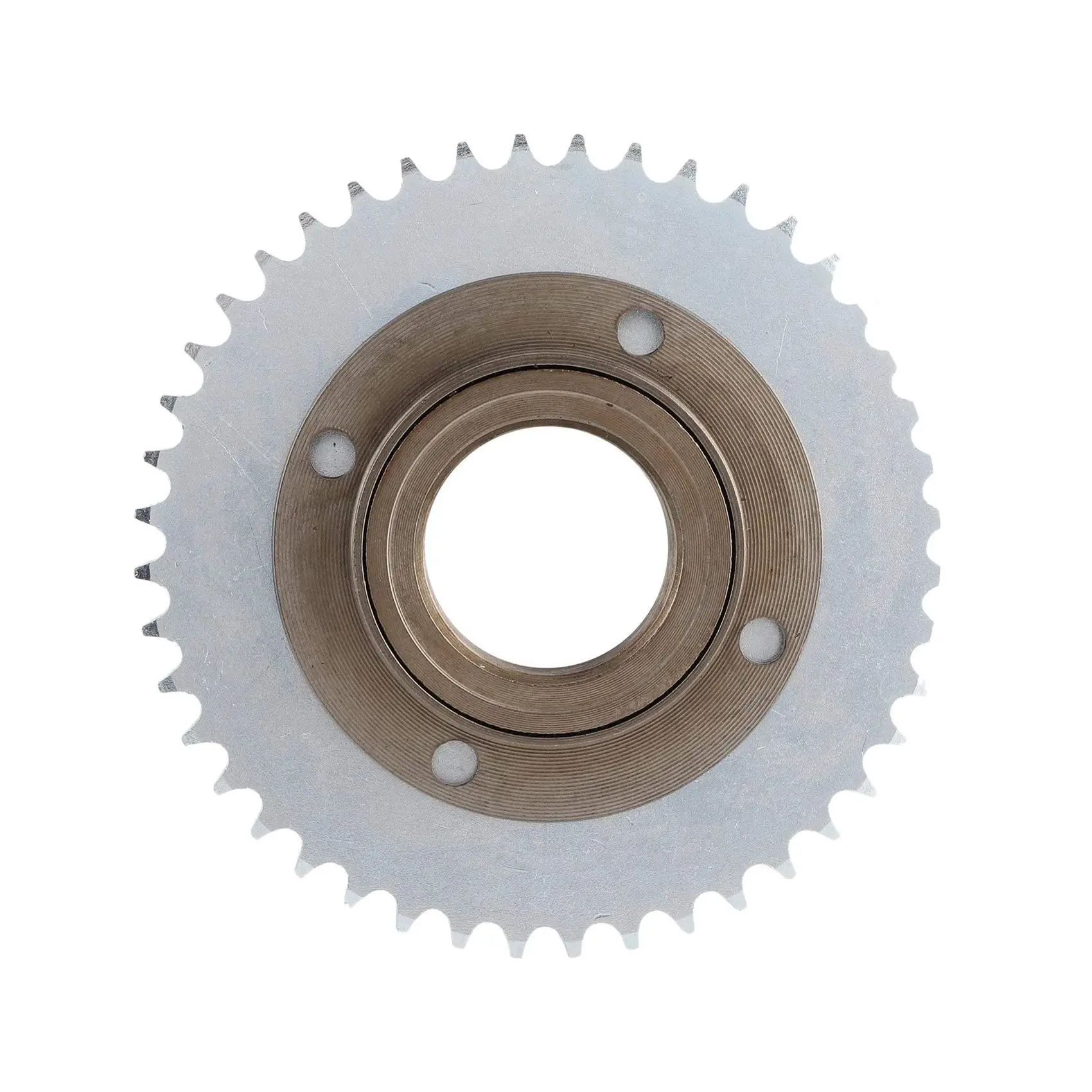 78mm OD 4 Hole Toothless Flywheel + T8F 44T 54mm Rear Chain Sprocket Fits for 43Cc 49Cc Mini Pocket Gas Scooter ATV