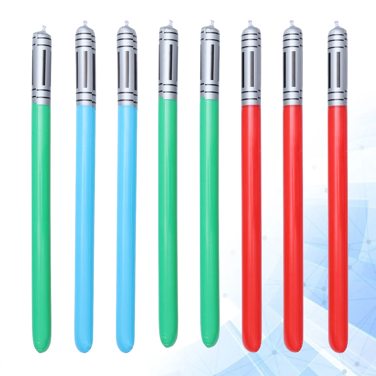 Spade gonfiabili da 8 pezzi per bambini, design sicuro e rimbalzante, set di intrattenimento realistico, giocattoli gonfiabili