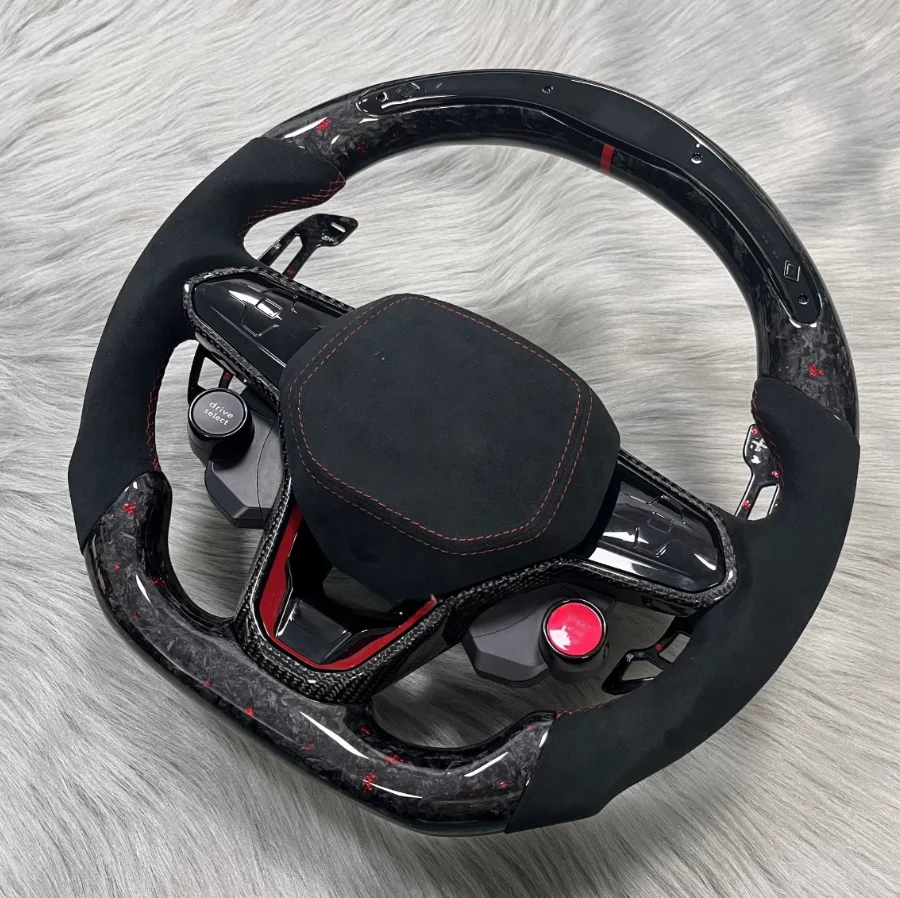Leder für Volkswagen VW Golf 8 MK8 POLO GOLF 7 GTI R-line MK7 MK6 Passat CC GTS Scirocco GTD GTE GLI JETTA Lenkrad