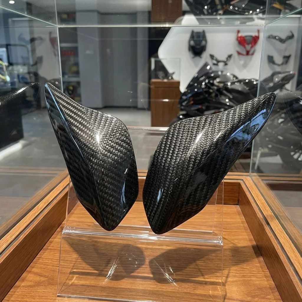 

for Honda CB650R 2018-2026 Carbon Fibre Fuel Tank Side Protection Cover Motorcycle Gas Tank Guard