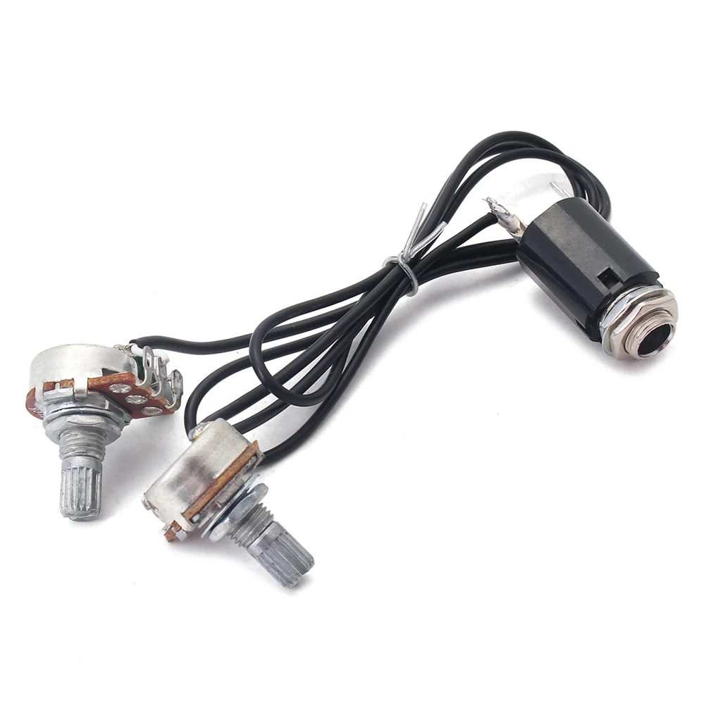 

potentiometer split shaft A500K guitar split shaft taper audio taper