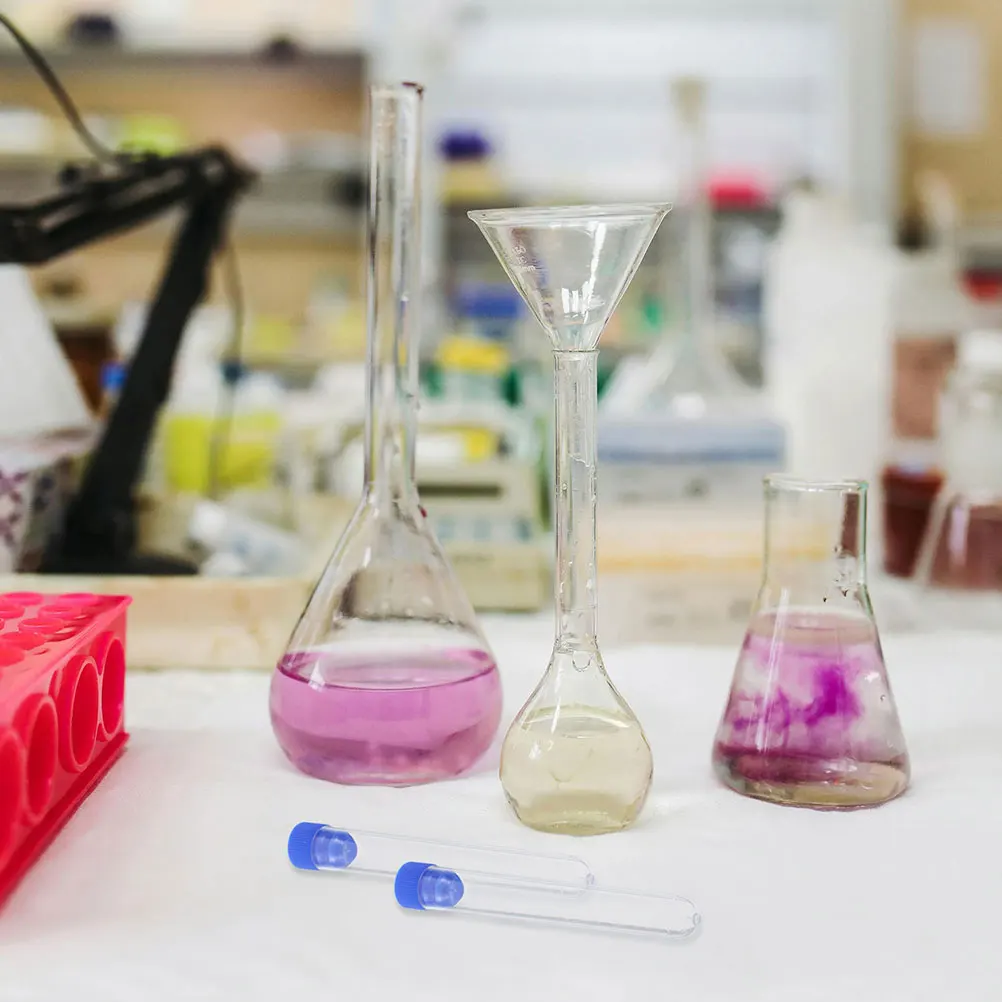 

100Pcs Clear Plastic Sampling Tubes Transparent Leakproof Lab Test Tubes for Scientific Sample Collection Storage