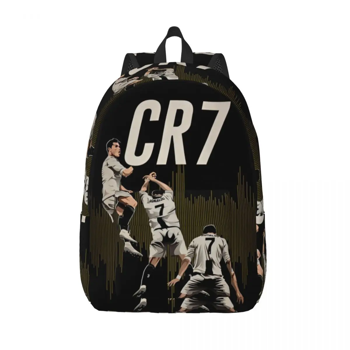 

Cr7 Football Soccer Ronaldos Backpack for Men Women Fashion High School Work Daypack Cr7 Laptop Shoulder Bag Lightweight