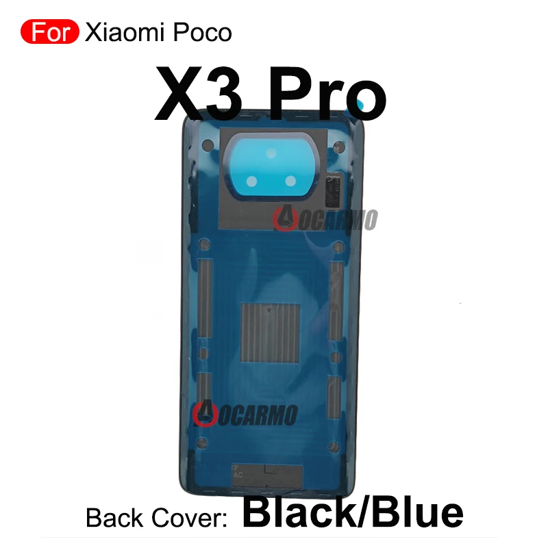 For Xiaomi Poco X3Pro X3 Pro Middle Frame +Side Keys And Back Rear Door Cover  Replacement Parts