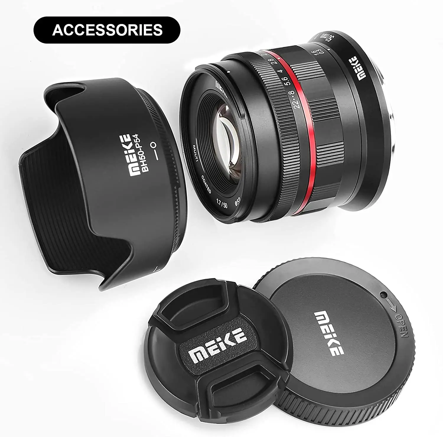 Meike 50mm F1.7 Full Frame Large Aperture Manual Focus Lens for Sony FE E Mount Mirrorless Cameras A7RIII A7III A7RIV A7IV A7 A9