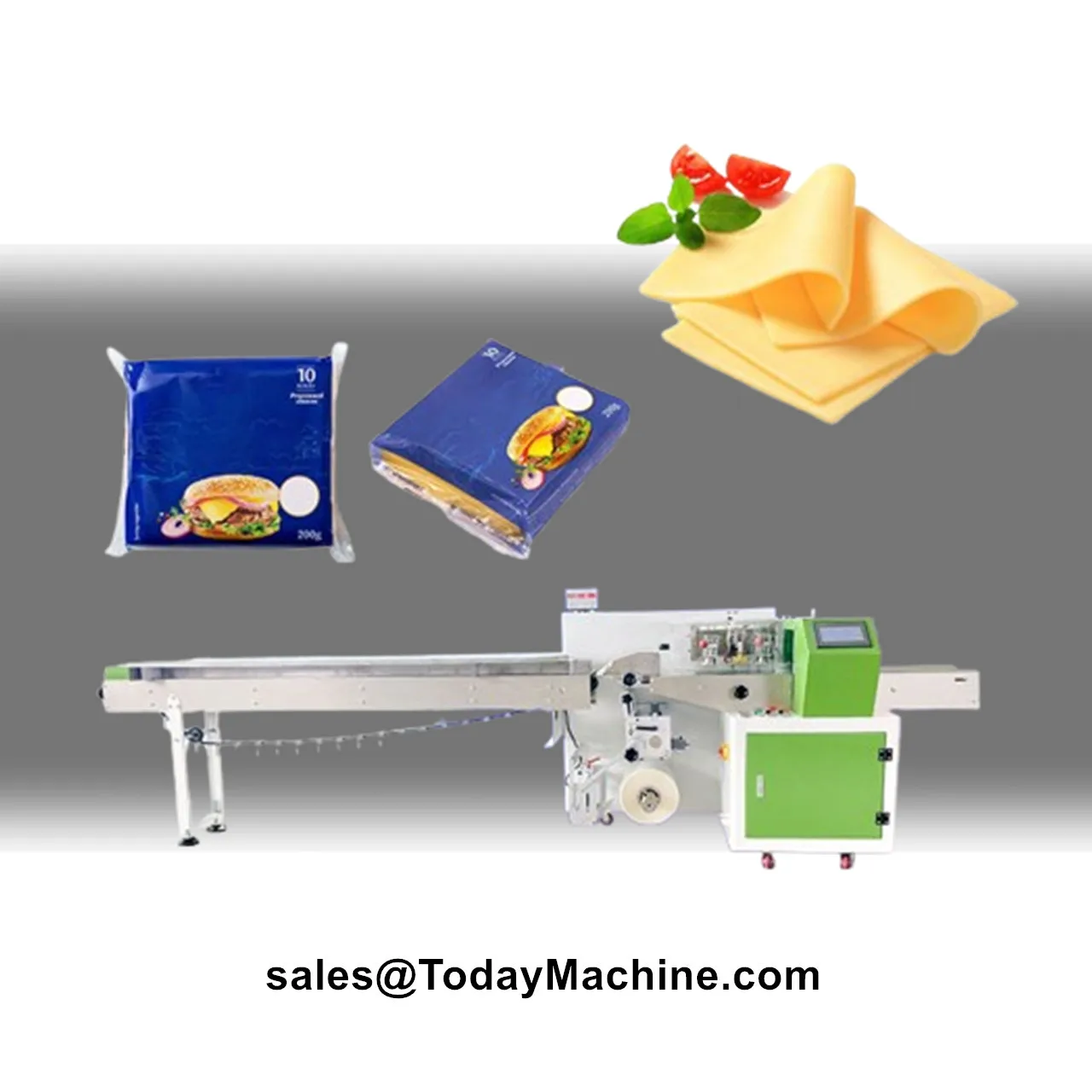 Automatic Horizontal Croissant Bread Bakery Hamburger Bread Cake Packaging Machine