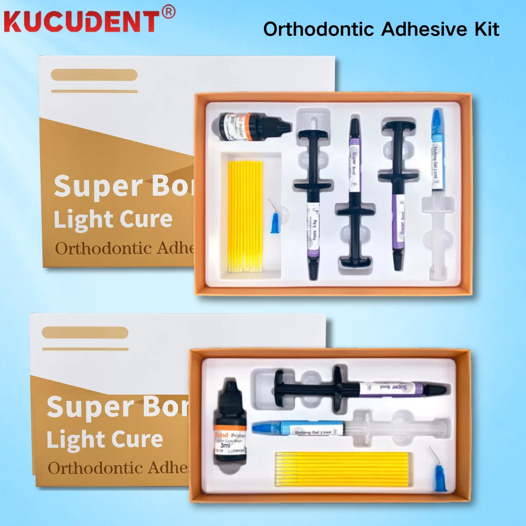 

Набор стоматологических ортодонтических клеев, легкий клей для металлических керамических кронштейнов, брекетов, смоляной гель, гель для травления материала стоматолога