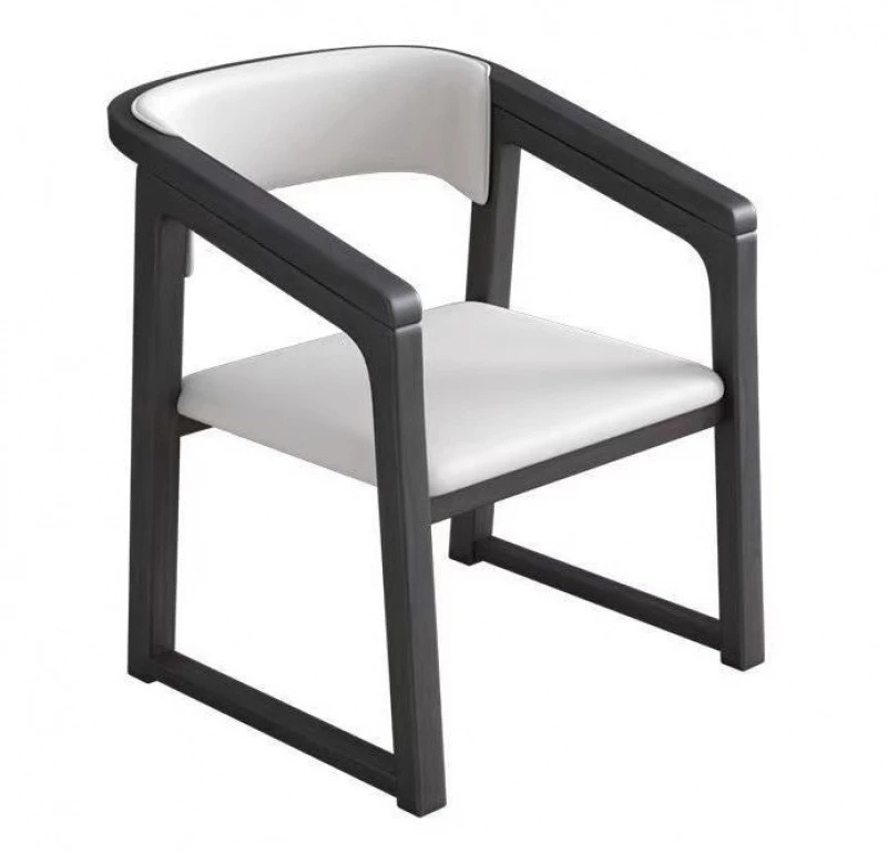

New Chinese style, solid wood, dining chair, household, soft bag, backrest, human body, engineering, sedentary, comfortable