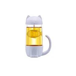 Cute Cat And Dog Style Tea Infuser Teapot Glass Strainer Tea Brewing Bottle Kitchen Gadget Cup