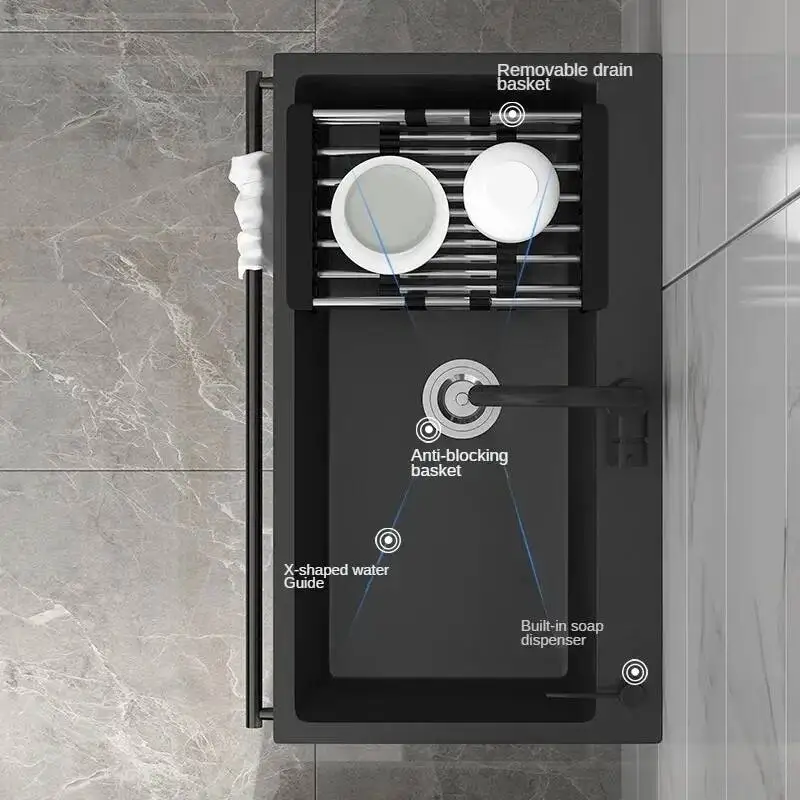 

Напольная двойная мойка из нержавеющей стали с интегрированной овощечисткой и большой раковиной для мытья посуды, для кухни и балкона