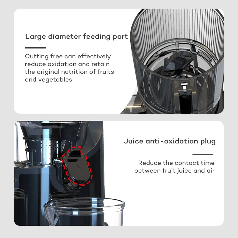 عصارة سيلفر كريست متعددة الوظائف - ماكينة عصارة عشبة القمح والفواكه/الخضروات (محرك 800 وات، تقنية الضغط البارد، سهلة التنظيف)