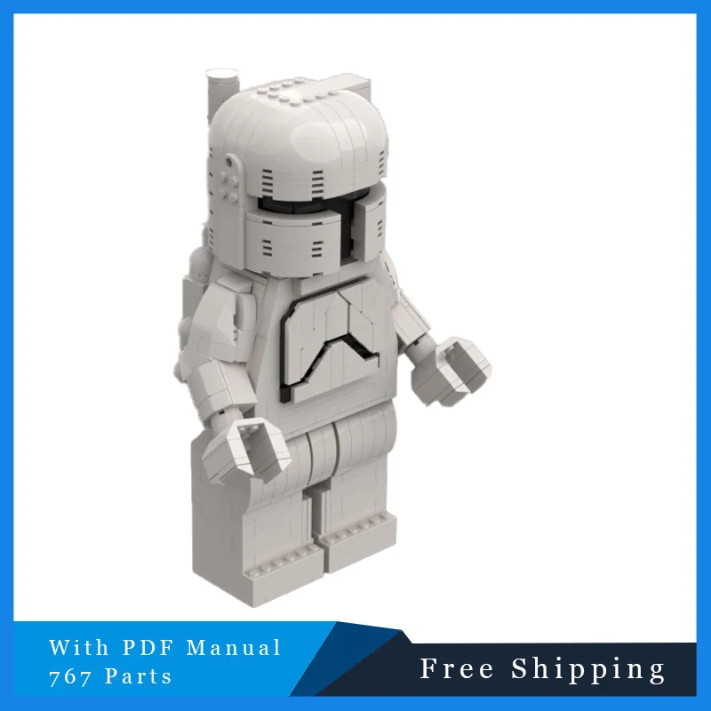 767개 스타 배틀 시리즈 화이트 업스케일드 피규어 블록 모델 어린이 창의적 DIY 조립 전시 장난감 선물