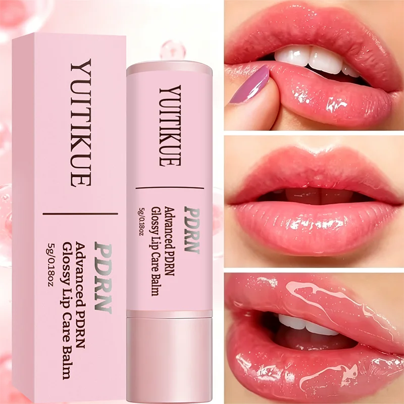 YUITIKUE PDRN Advanced Lip Balm 5g - Glossy Finish, Long-Lasting Moisture, Non-Sticky