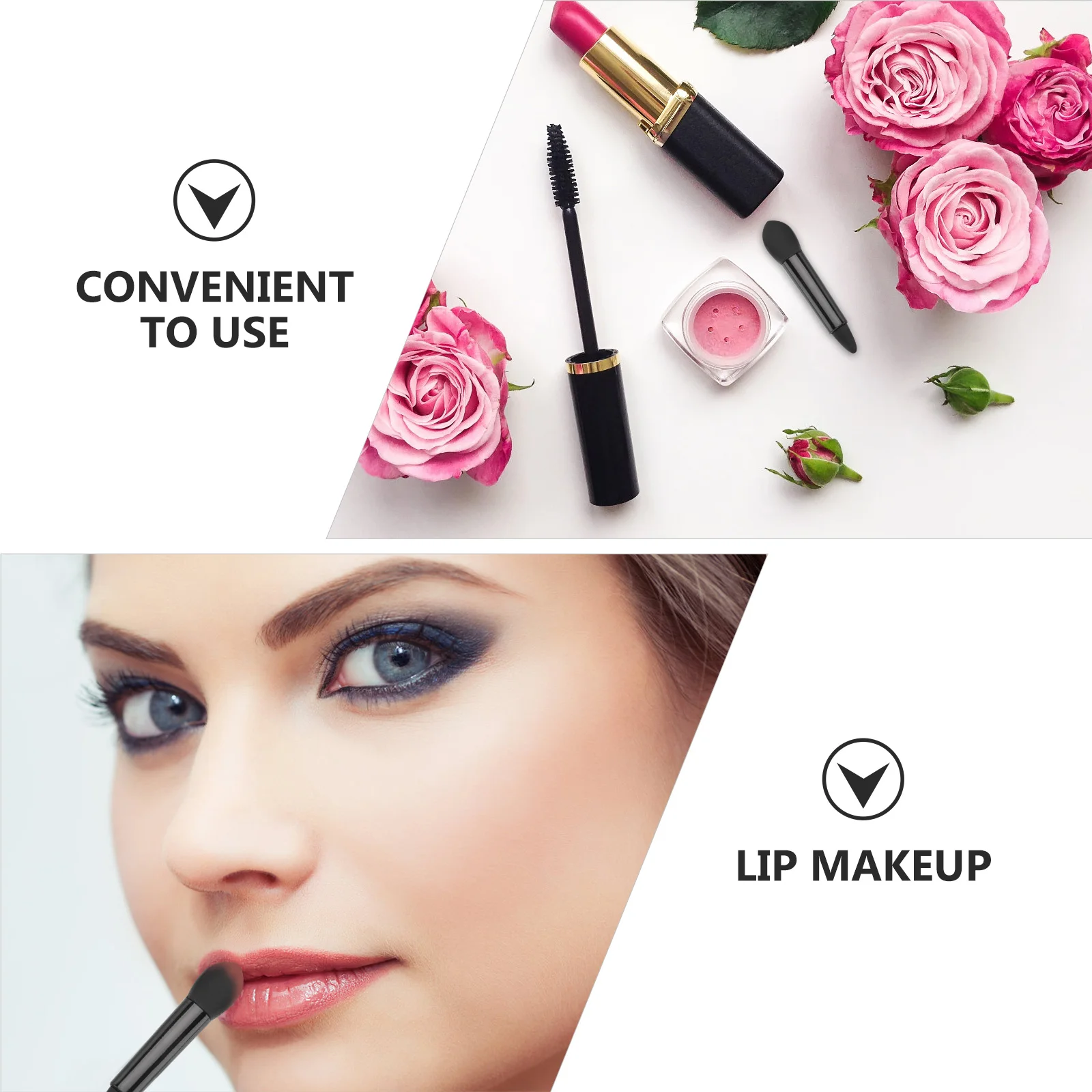 

Silicone Lipstick W Lip Gloss Packaging Small Lip Mask Brushes Silicone Lipstick Brush Makeup Supplies Easy to Clean