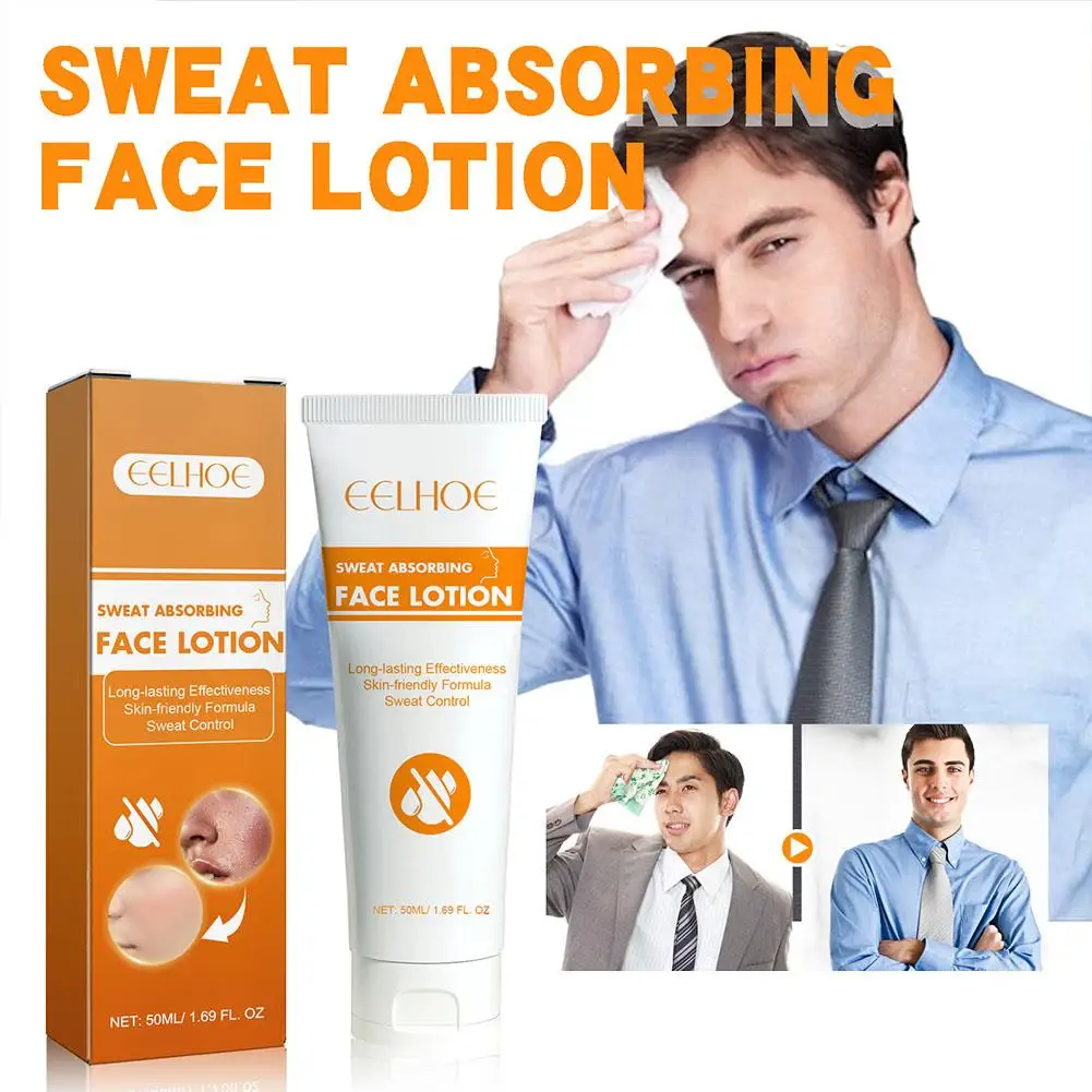 Face Antiperspirant Anti Sweat Forehead Scalp And Oily Lotion Skin-friendly Control Face Formula 50ml Sweat Absorbing Face N7T4