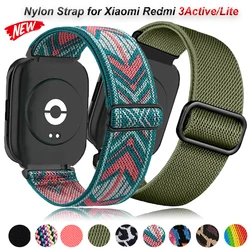 Nylon Starp for Xiaomi Redmi Watch 3 Active/Lite Band Elastic Replacement Wristband Bracelet Correa Belt for Redmi Watch 3 Lite