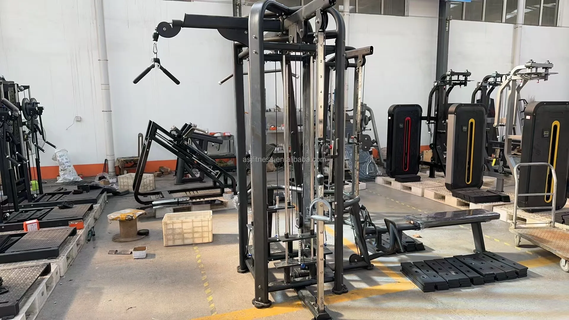 ASJ-DS045 Heavy Duty Commercial Gym Fitness Multi Functional 5 Station Jungle Gym with Cable Crossover 5 Station Machine - Image 4