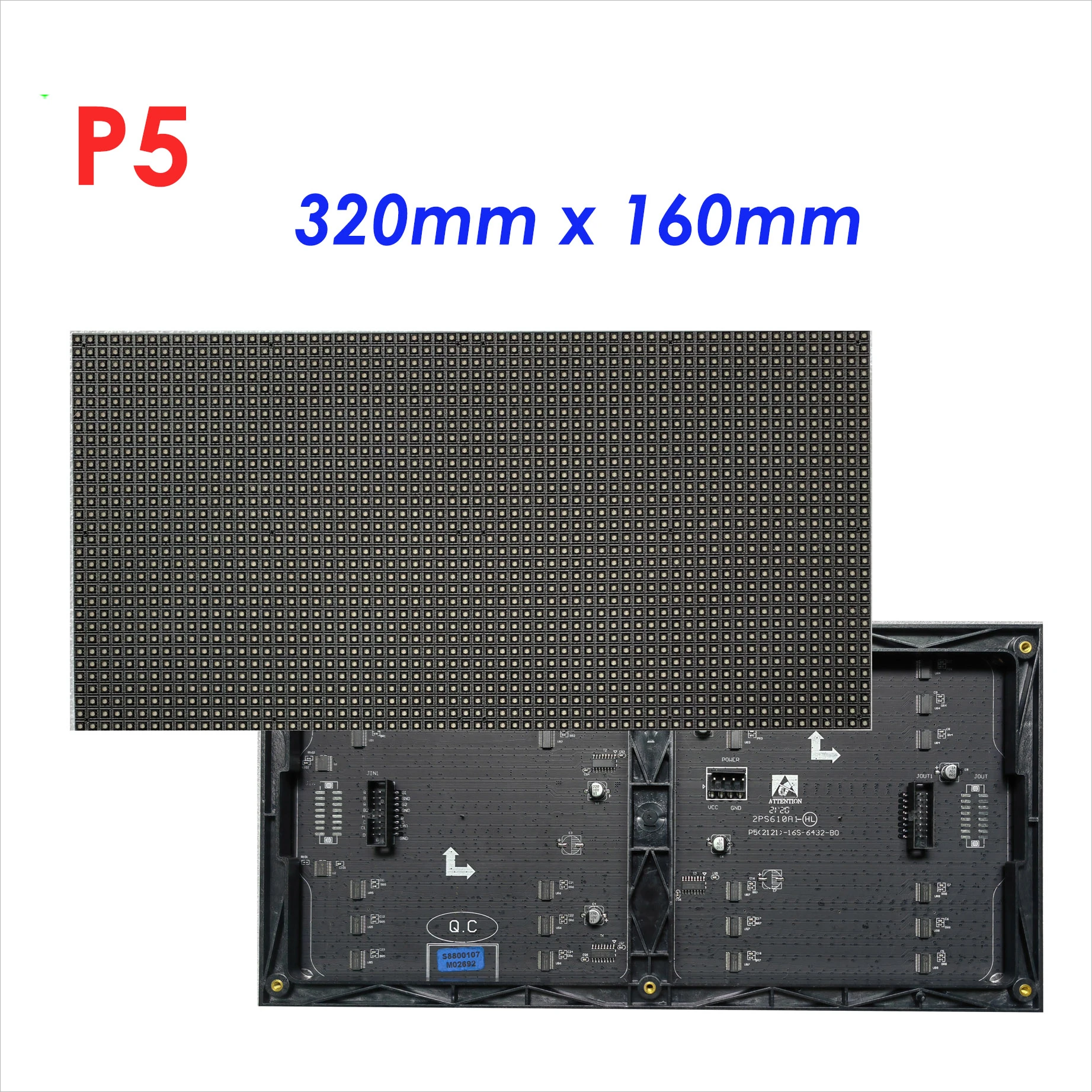 

BOTAI full color led display module p5 16x32 electronic led sign module p5 160x320