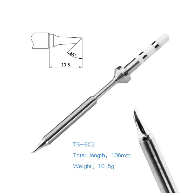 Original Replacement Solder Tip For TS100 Smart Digital LCD Electric Soldering Iron TS-B2 TS-BC2 TS-C4 TS-KU TS-I  7 types Tips