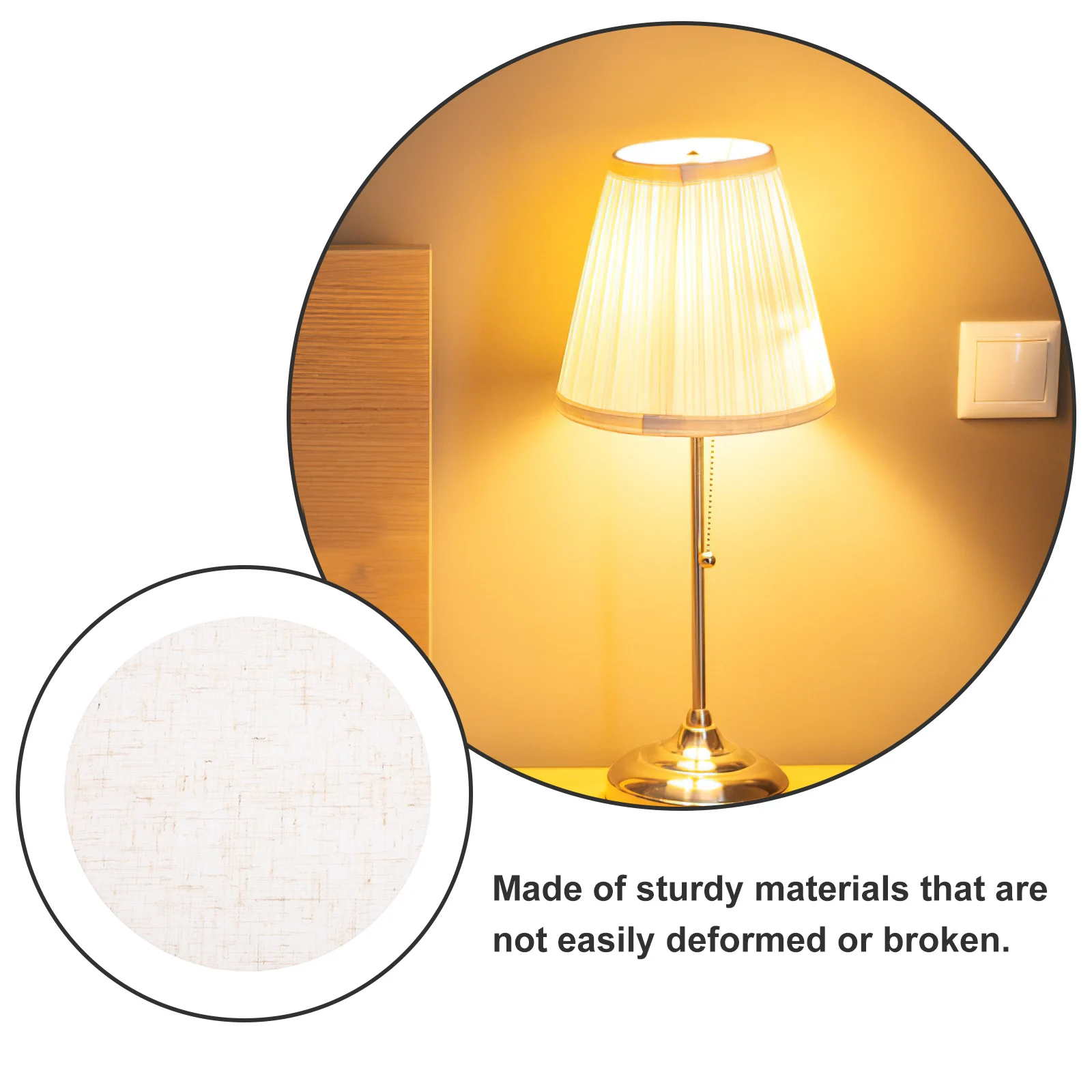 

2pcs Lampshade Diffuser Fabric 12Cm Light Shade Replacement Soft Glare-Free Ceiling Pendant Lamp Cover For Led Recessed Lighting